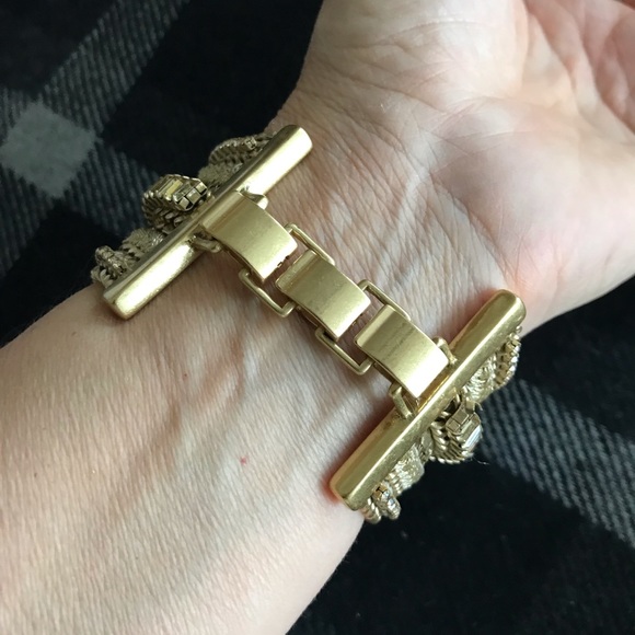 Stella and Dot cuff bracelet two-tone - Picture 4 of 7